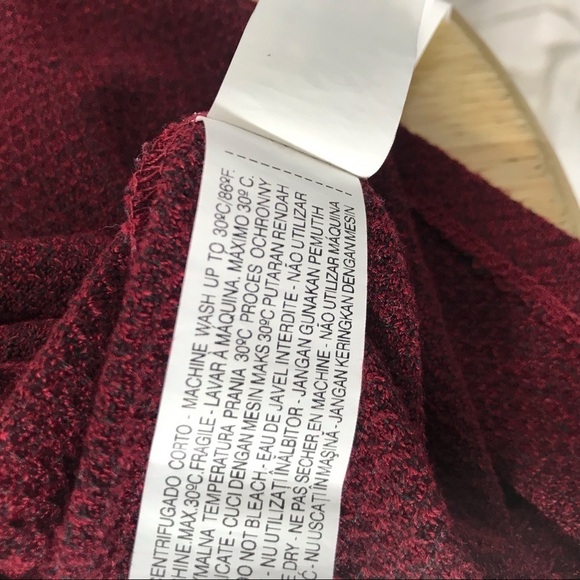 ZARA Thermal Tunic Sweater Burgundy - Picture 6 of 8